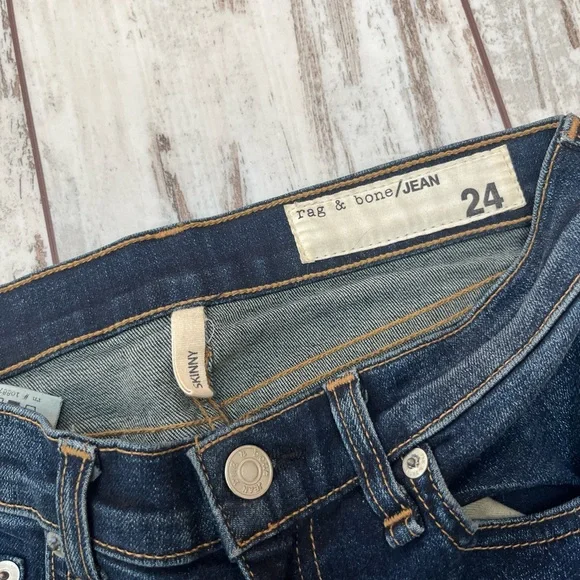 Rag & Bone Skinny Jeans Dark Wash Size 24 Cotton Blend NWOT - Picture 16 of 16